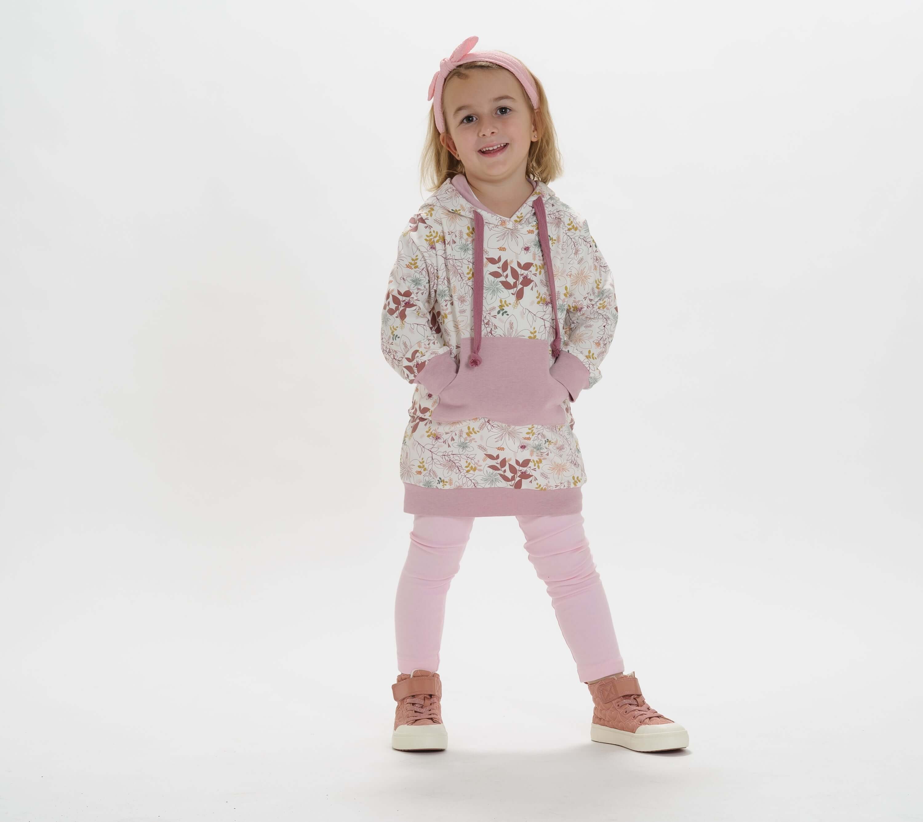 Schnittmuster Hoodie und Leggings ARWEN, handgemachte Kleidung für Mädchen in Größe 12 M bis 11 J