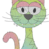 Stickdatei - Happy Stitching - Katze - Sewando