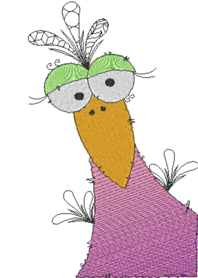 Stickdatei - Happy Stitching - Vogel - Sewando