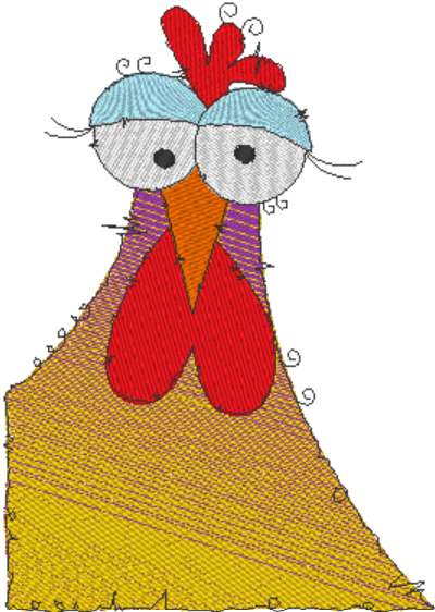 Stickdatei - Happy Stitching - Huhn - Sewando