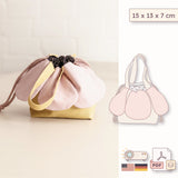 Anemone Tasche mit Tunnelzug Schnittmuster - 15 x 13 x 7 cm