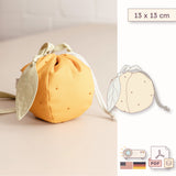 Orangen Tasche - Kindertasche - 13 x 13 cm