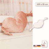 Kissen Schnittmuster - Herz Kissen mit Armen - 100 x 35 cm