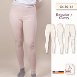High-Waist Leggings – Schnittmuster (PDF) – Regular Curvy Gr. 30–48