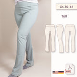 Mid-Rise Leggings mit Foldover-Bund und Flared Leg (Schnittmuster) – Tall Gr. 30-48