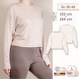 Longsleeve mit Rundhalsausschnitt (Relaxed Fit) – Schnittmuster (PDF) – Damen Gr. 30–48