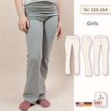 Mid-Rise Leggings mit Foldover-Bund und Flared Leg – Schnittmuster (PDF) – Girl Gr. 110–164