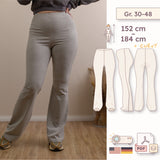 High-Waist Schlaghose mit verdecktem Gummibund – Gr. 30–48