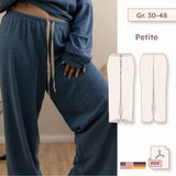 Oversized Pyjama-Hose mit Tunnelzugbund (Straight Leg) – Schnittmuster (PDF) – Petite Gr. 30–48