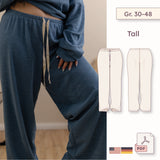 Oversized Pyjama-Hose mit Tunnelzugbund (Straight Leg) – Schnittmuster (PDF) – Tall Gr. 30–48