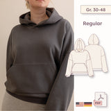 Hoodie Schnittmuster (Oversized) - Damen Regular Gr. 30-48