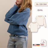 T-Shirt & Longsleeve Schnittmuster - Mädchen - Gr. 110-164