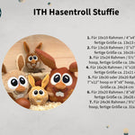 Stickdatei Hase Kuscheltier Set mit 7 Größen, In The Hoop Stuffie - Sewando