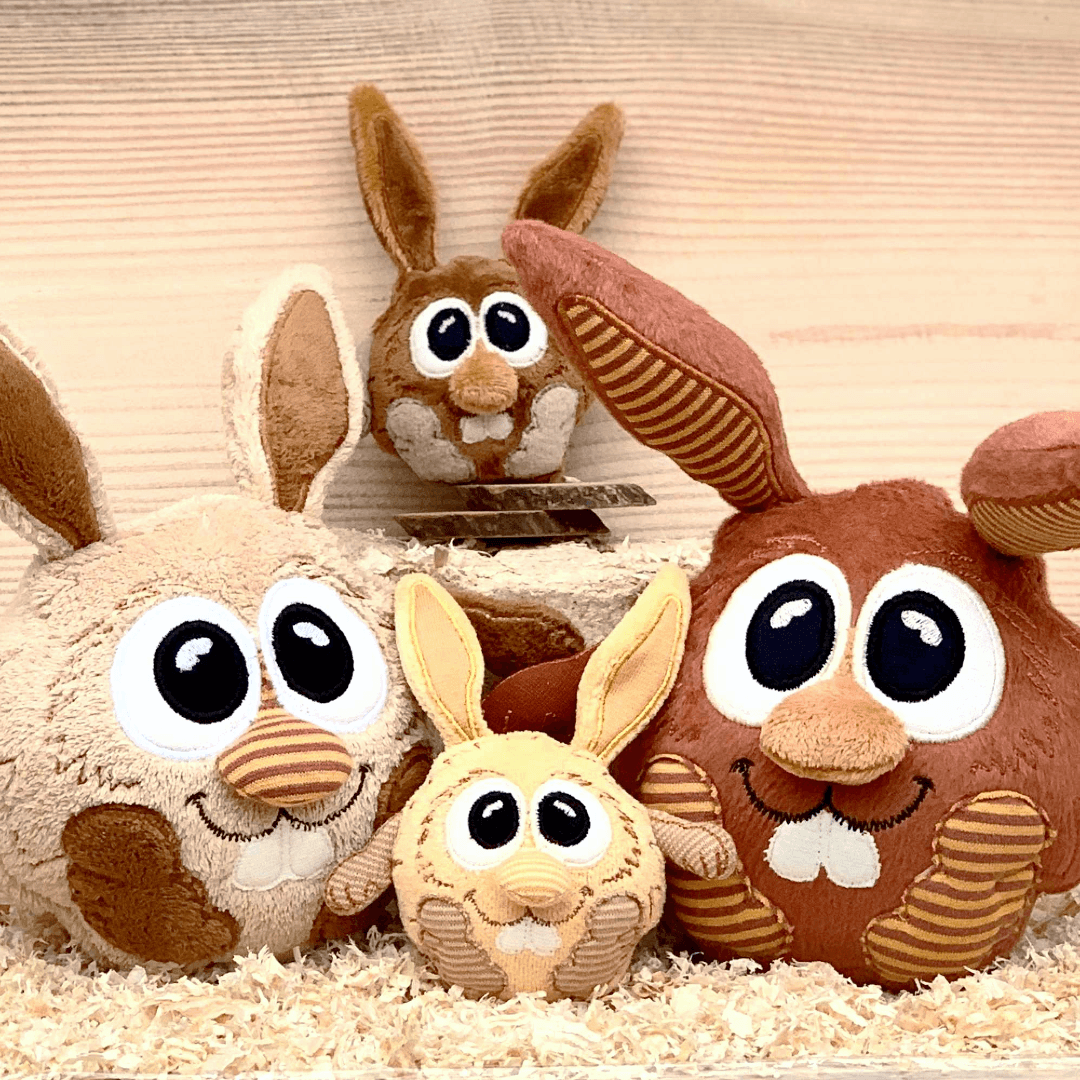 Stickdatei Hase Kuscheltier Set mit 7 Größen, In The Hoop Stuffie - Sewando