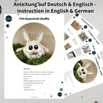 Stickdatei Hase Kuscheltier Set mit 7 Größen, In The Hoop Stuffie - Sewando