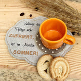Stickdatei maritimes Mug Rug Set mit 5 ITH Designs - Sewando