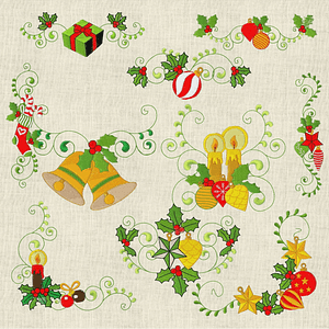Stickdatei Weihnachten Christmas Set 017 - Sewando