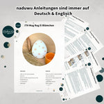 Stickdatei Osterei Mug Rug Set mit 5 ITH Ostereidesigns - Sewando
