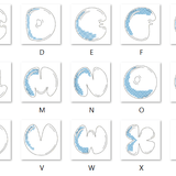 Stickdatei - BUBBLE Alphabet A-Z - Sewando