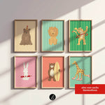 Tiger mit Hula-Hoop-Reifen – Digitales Poster-Design - Sewando