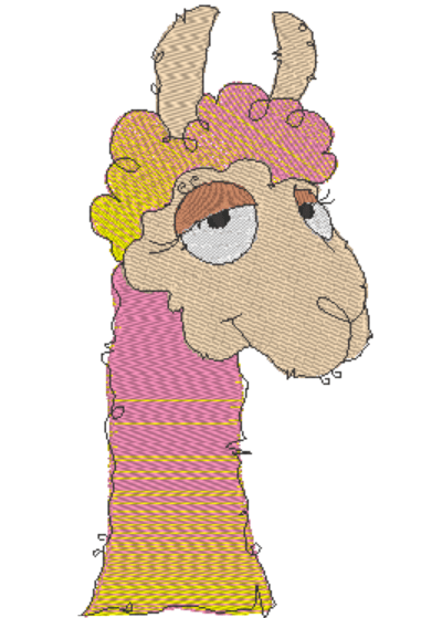 Stickdatei - Happy Stitching - Alpaka / Lama - Sewando