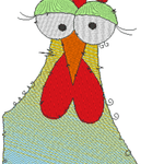 Stickdatei - Happy Stitching - Huhn - Sewando