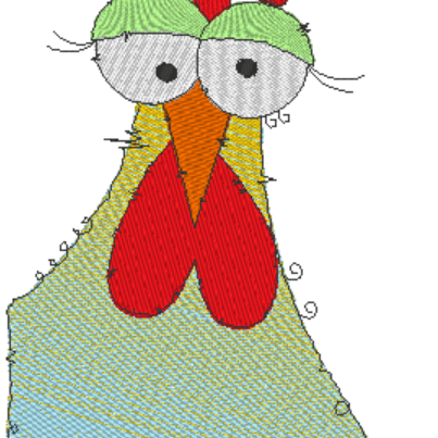 Stickdatei - Happy Stitching - Huhn - Sewando