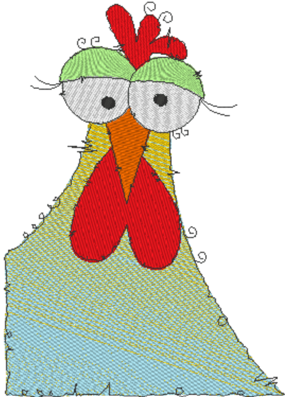 Stickdatei - Happy Stitching - Huhn - Sewando