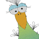 Stickdatei - Happy Stitching - Vogel - Sewando