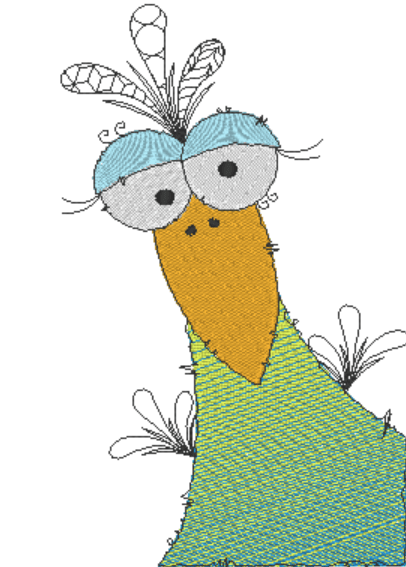 Stickdatei - Happy Stitching - Vogel - Sewando