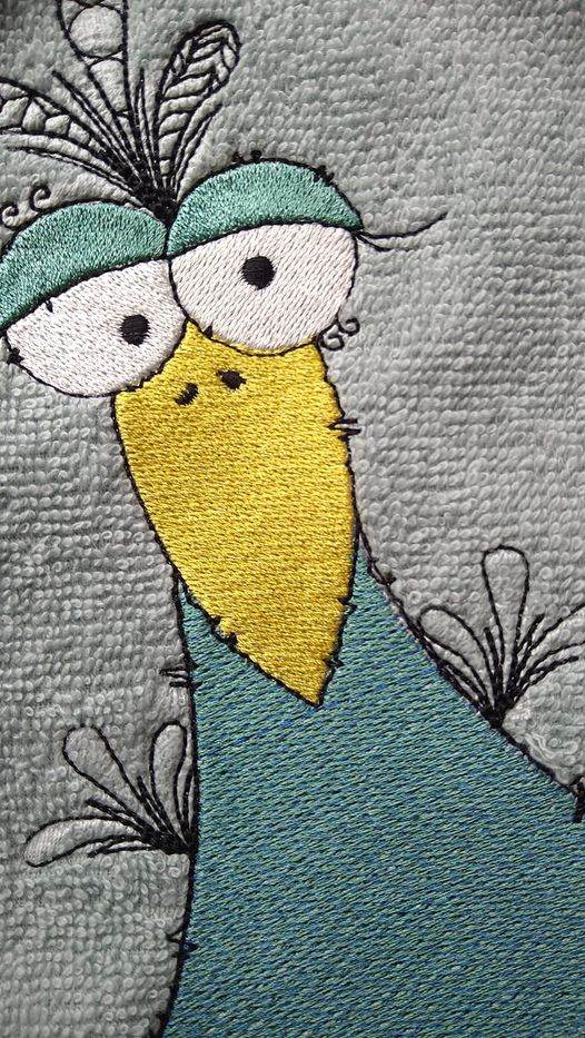 Stickdatei - Happy Stitching - Vogel - Sewando