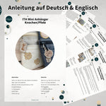 Stickdatei Hundepfoten und Knochen Mini-Anhänger, ITH für 10x10 Rahmen - Sewando