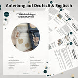 Stickdatei Hundepfoten und Knochen Mini-Anhänger, ITH für 10x10 Rahmen - Sewando