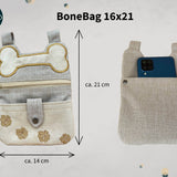 Stickdatei Reißverschlusstasche 16x21, ITH BoneBag - Sewando