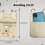 Stickdatei Reißverschlusstasche 15x20, ITH BoneBag - Sewando