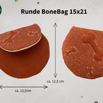 Stickdatei Tasche 15x21, ITH runde BoneBag - Sewando