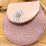 Stickdatei Tasche in 3 Größen mit Gänseblümchen, ITH runde Daisy Bag - Sewando