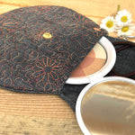 Stickdatei Tasche in 3 Größen mit Gänseblümchen, ITH runde Daisy Bag - Sewando