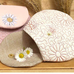 Stickdatei Tasche 13x18 mit Gänseblümchen, ITH runde Daisy Bag - Sewando