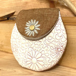 Stickdatei Tasche 13x18 mit Gänseblümchen, ITH runde Daisy Bag - Sewando