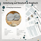Stickdatei Mug Rug Fisch 10x10 ITH - Sewando