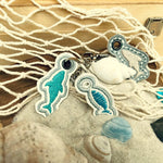 Stickdatei Fische Mini-Anhänger für 10x10 Rahmen - Sewando