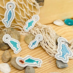Stickdatei Fische Mini-Anhänger für 10x10 Rahmen - Sewando