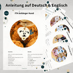 Stickdatei Hundemarke ITH Anhänger Set mit 5 Motiven - Sewando