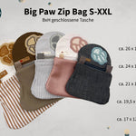 Stickdatei Tasche Big Paw Set, In The Hoop Bag in 5 Größen - Sewando
