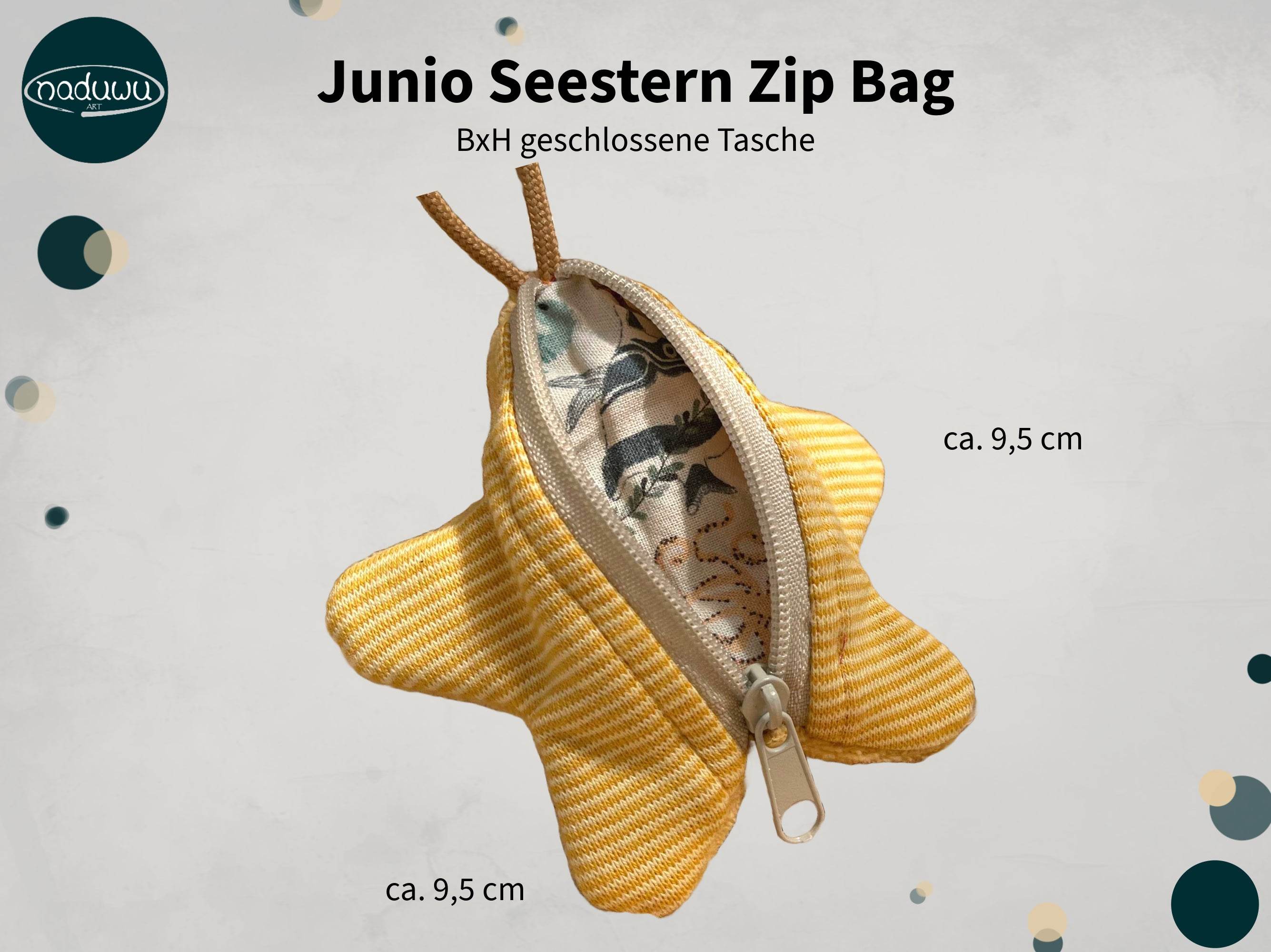 Stickdatei Seestern, ITH Tasche für 10x10 Rahmen - Sewando