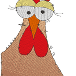 Stickdatei - Happy Stitching - Huhn - Sewando