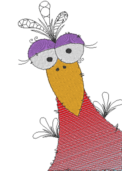 Stickdatei - Happy Stitching - Vogel - Sewando