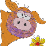 Stickdatei - Happy Stitching Schwein - Sewando