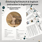 Stickdatei Knochen, Großer 3D Anhänger 9x13 mit Schlaufe - Sewando
